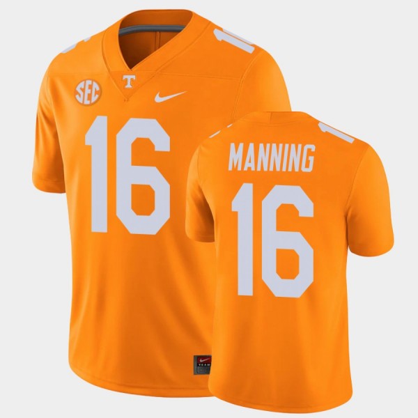 Men's Tennessee Volunteers #16 Peyton Manning Orange Alumni Player